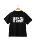 CAMISETA UNA PLAZA LLEVA MI NOMBRE NEGRA reducida