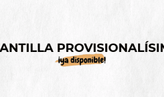 PLANTILLA PROVISIONALISIMA YA DISPONIBLE